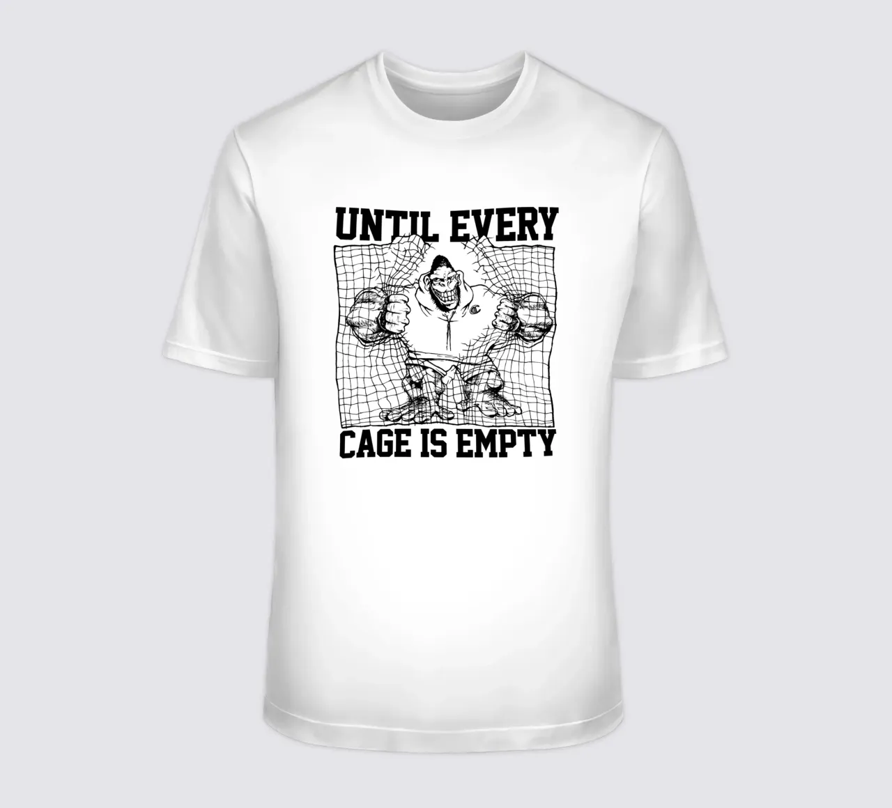 Gorilla Biscuits Until Every Cage Is Empty t-shirt da kiwirsemplok
