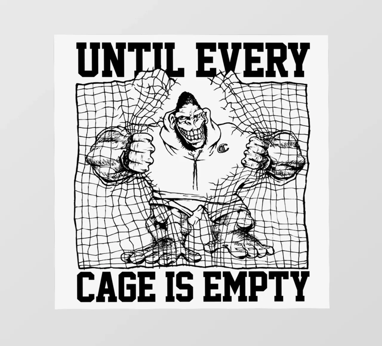 Gorilla Biscuits Until Every Cage Is Empty pellicola backlit da kiwirsemplok