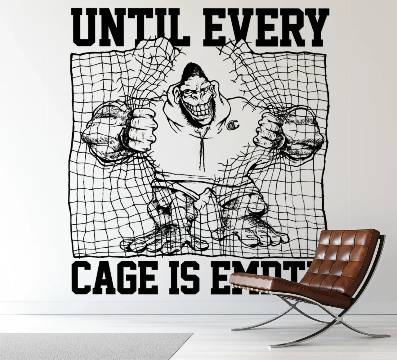 Gorilla Biscuits Until Every Cage Is Empty papel para pared de kiwirsemplok