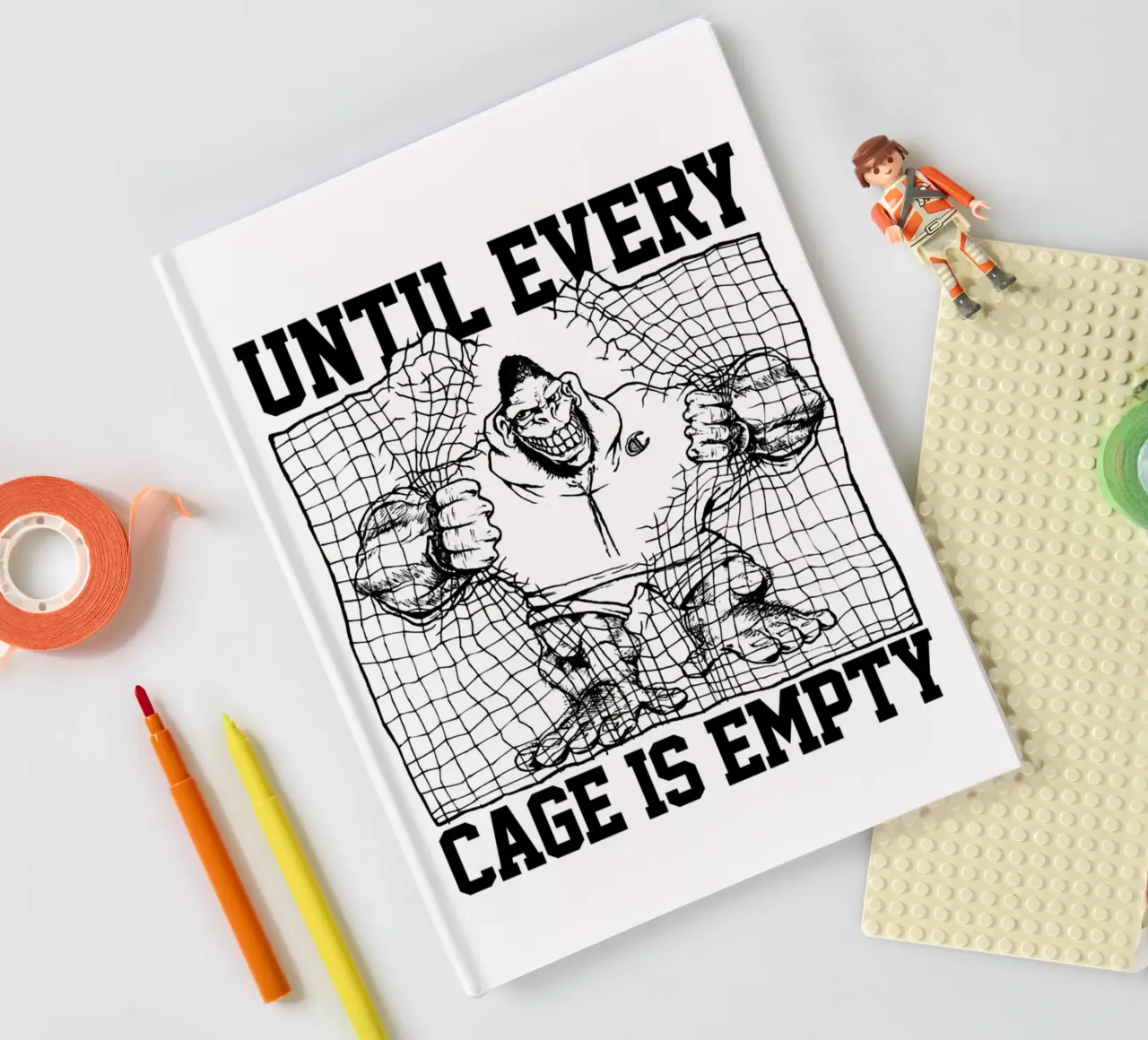 Gorilla Biscuits Until Every Cage Is Empty notebook by kiwirsemplok