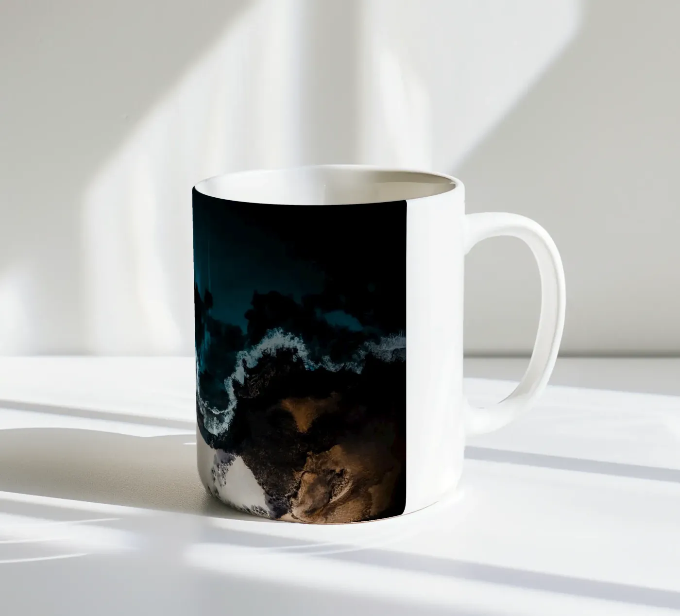 Tidesplit ceramic mug by somewhere.soul.escape
