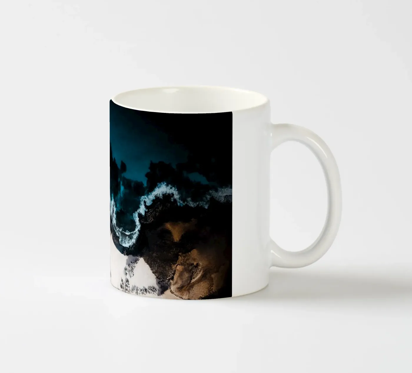 Tidesplit ceramic mug by somewhere.soul.escape