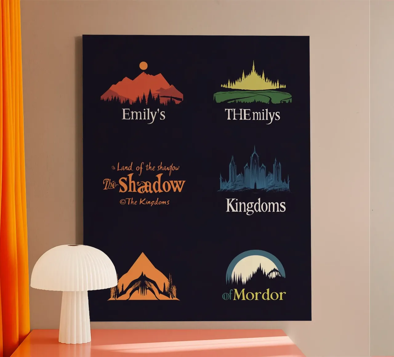 Minimal Vector Logo Pack – The Kingdoms of Mordor & Emily’s canvas by Mittelerde Atelier