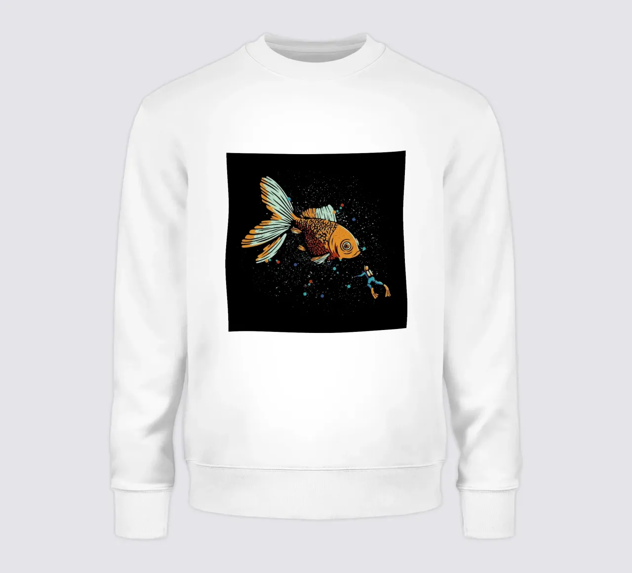 Golden Fish Scuba Diver felpa da Tobe Fonseca