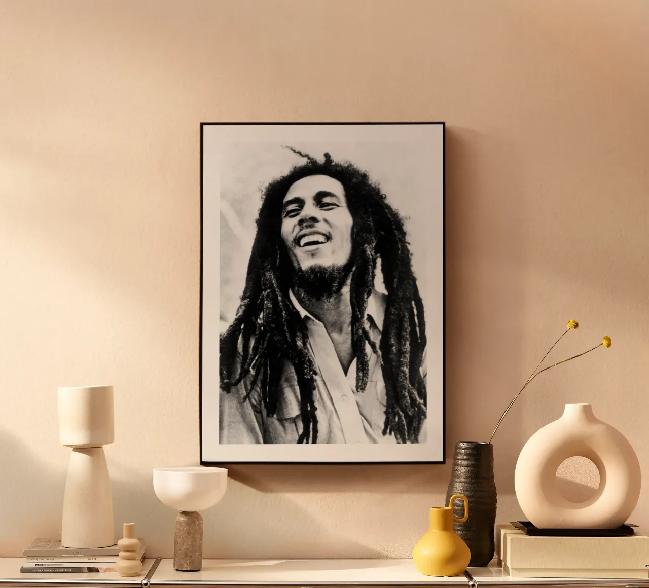 Bob Marley BW alluminio dibond da nicol shop