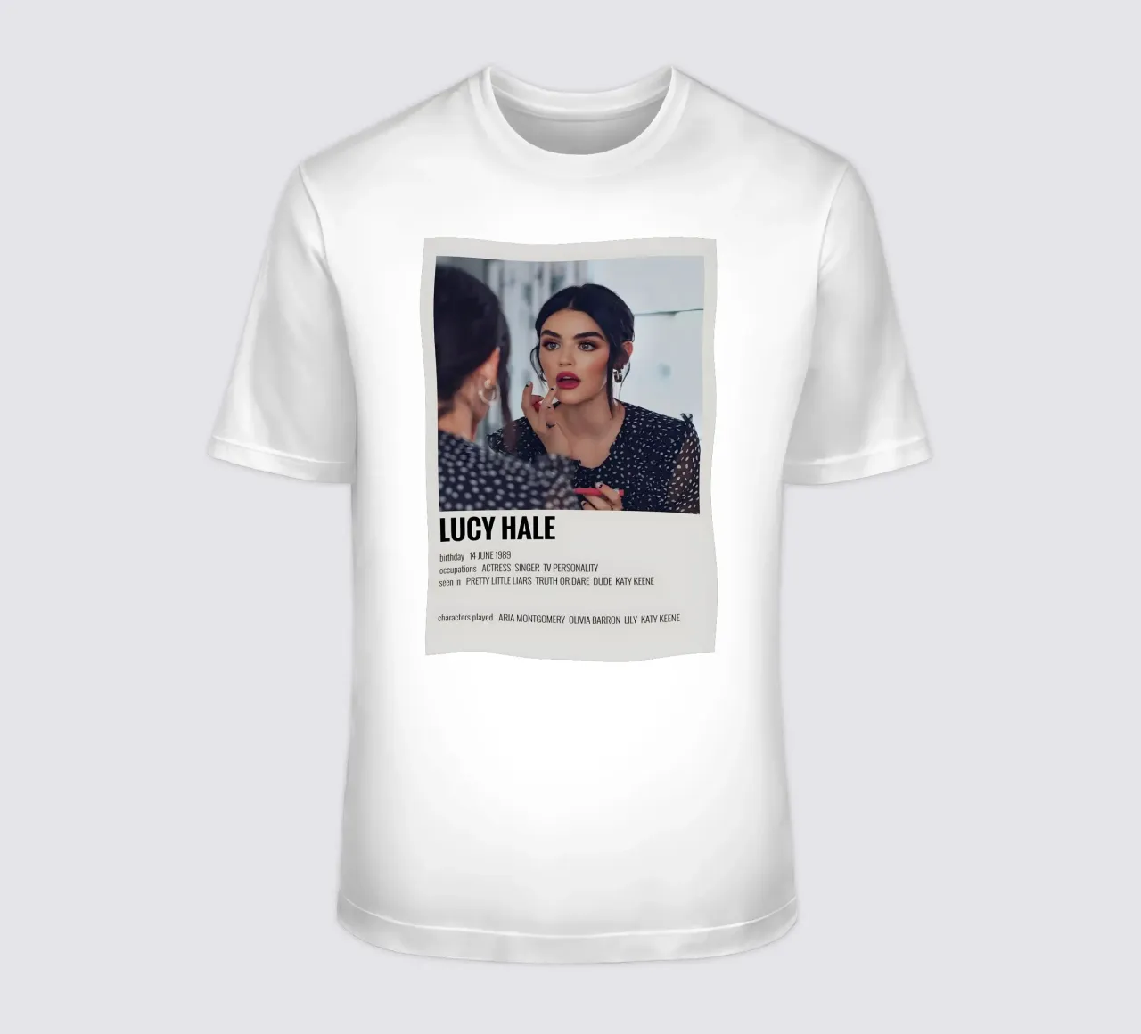 LUCY HALE t-shirt da MVFminimalist