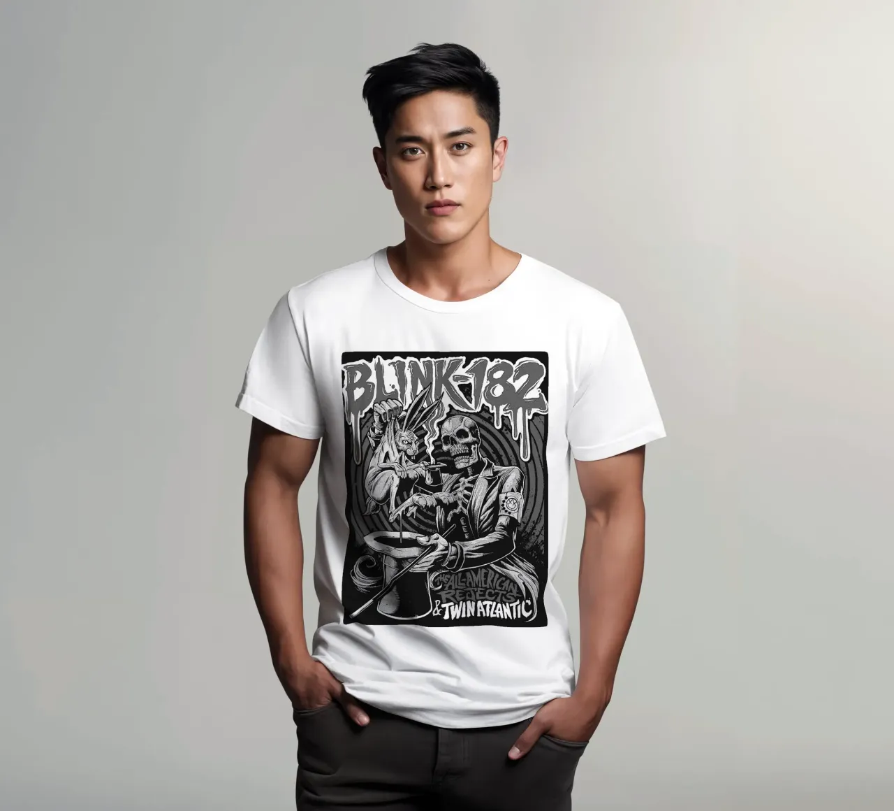 Art du groupe Blink-182 t-shirt de vanhesling