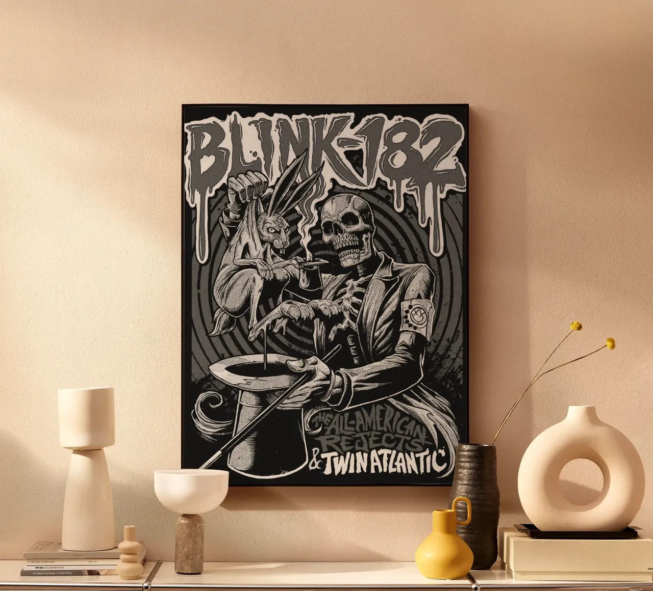 Art du groupe Blink-182 alu dibond de vanhesling