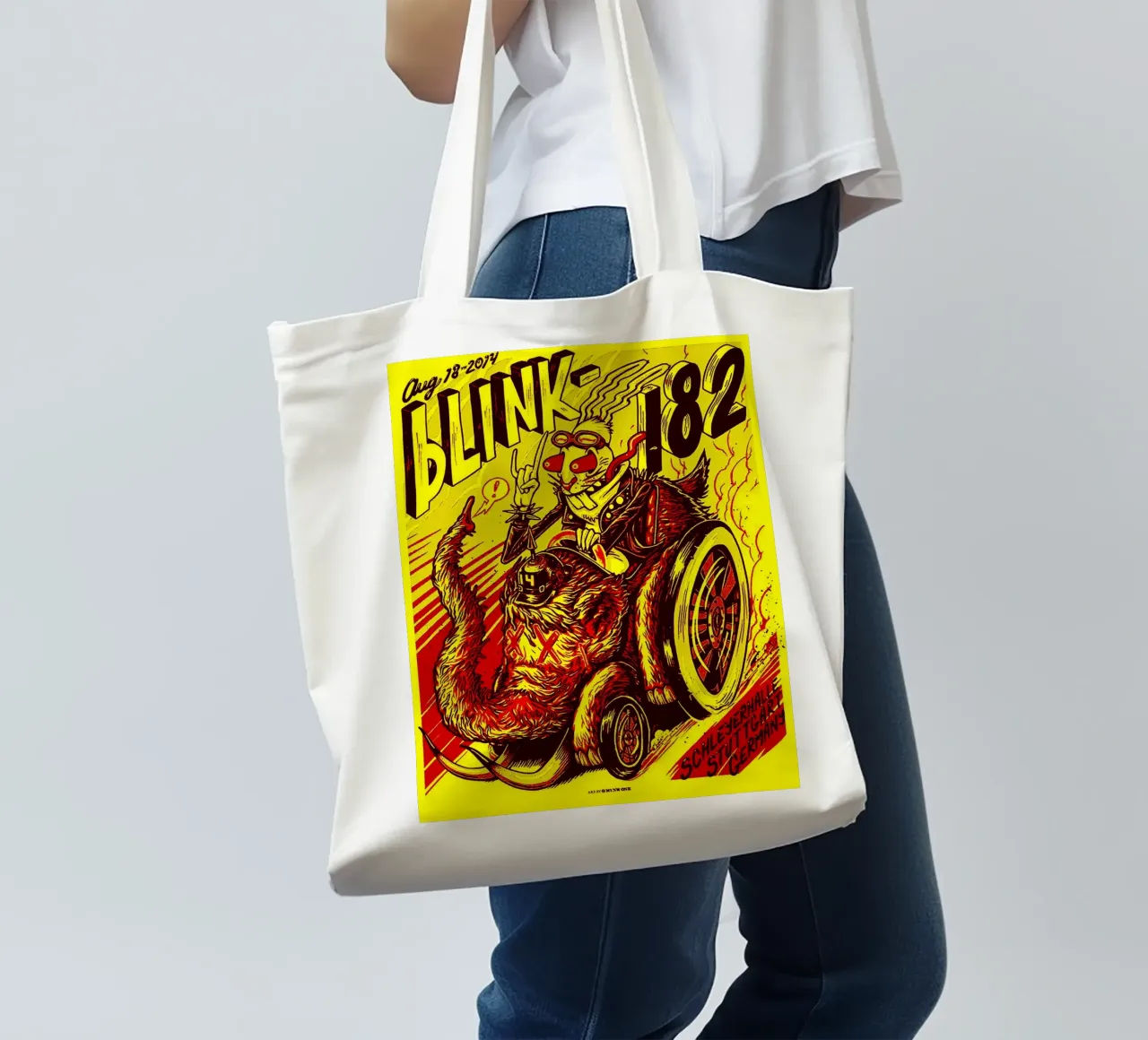 Blink-182 borsa in juta da vanhesling