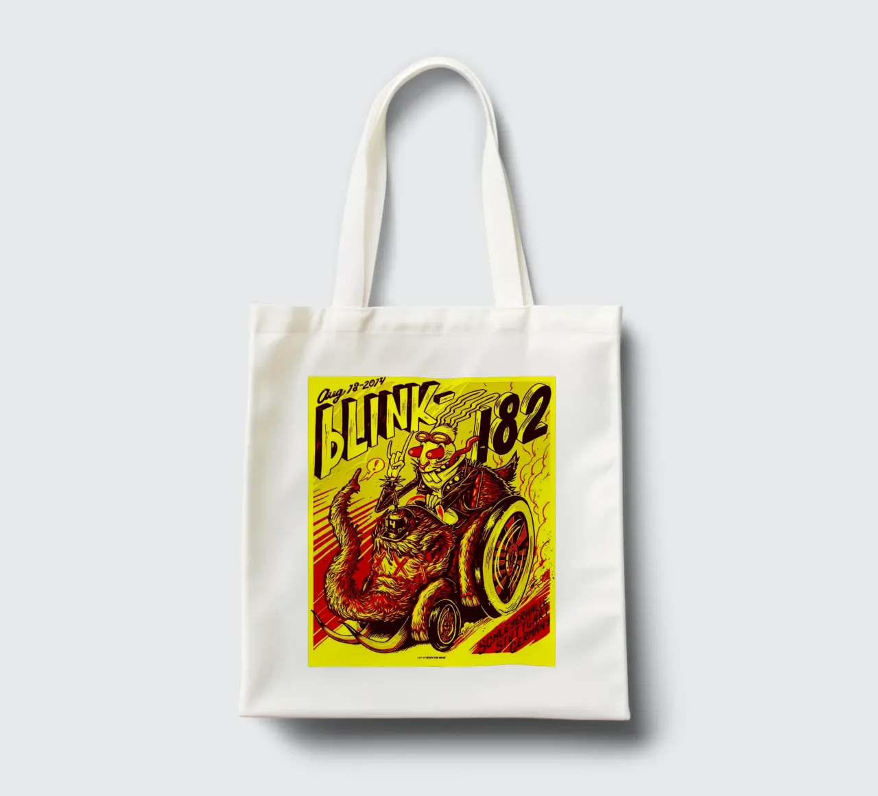 Blink-182 borsa in juta da vanhesling