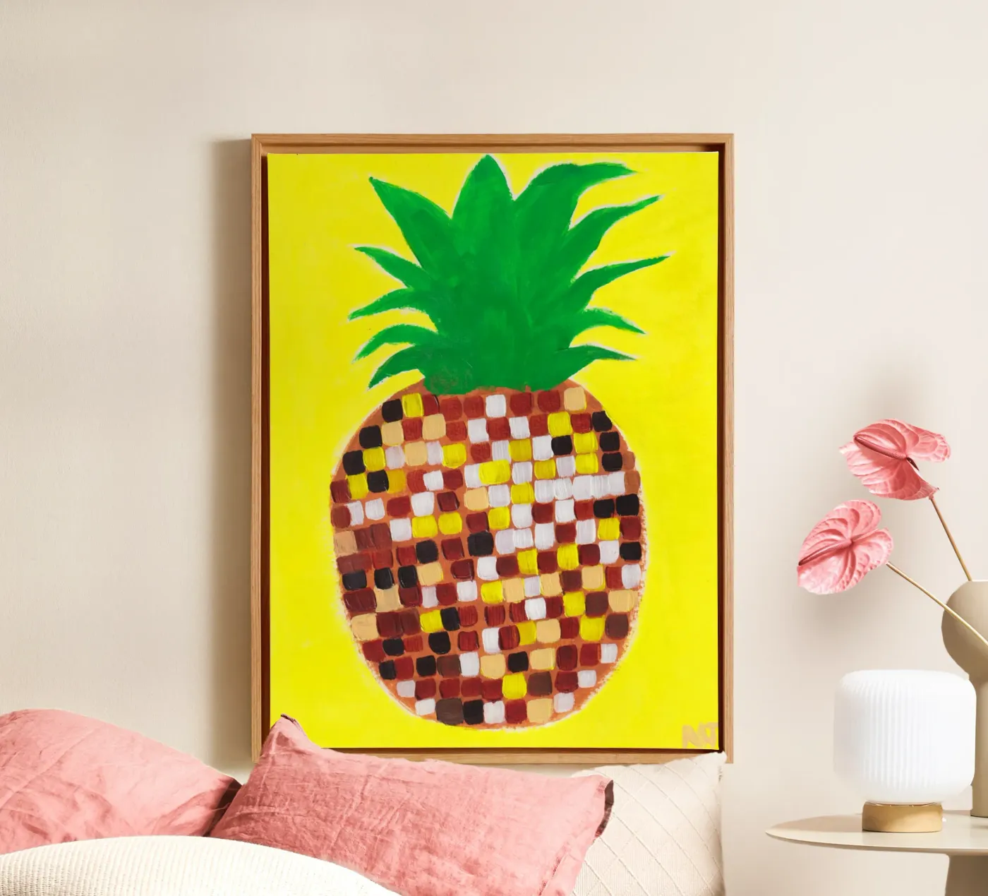 Disco Pineapple tela da Natasha Joseph