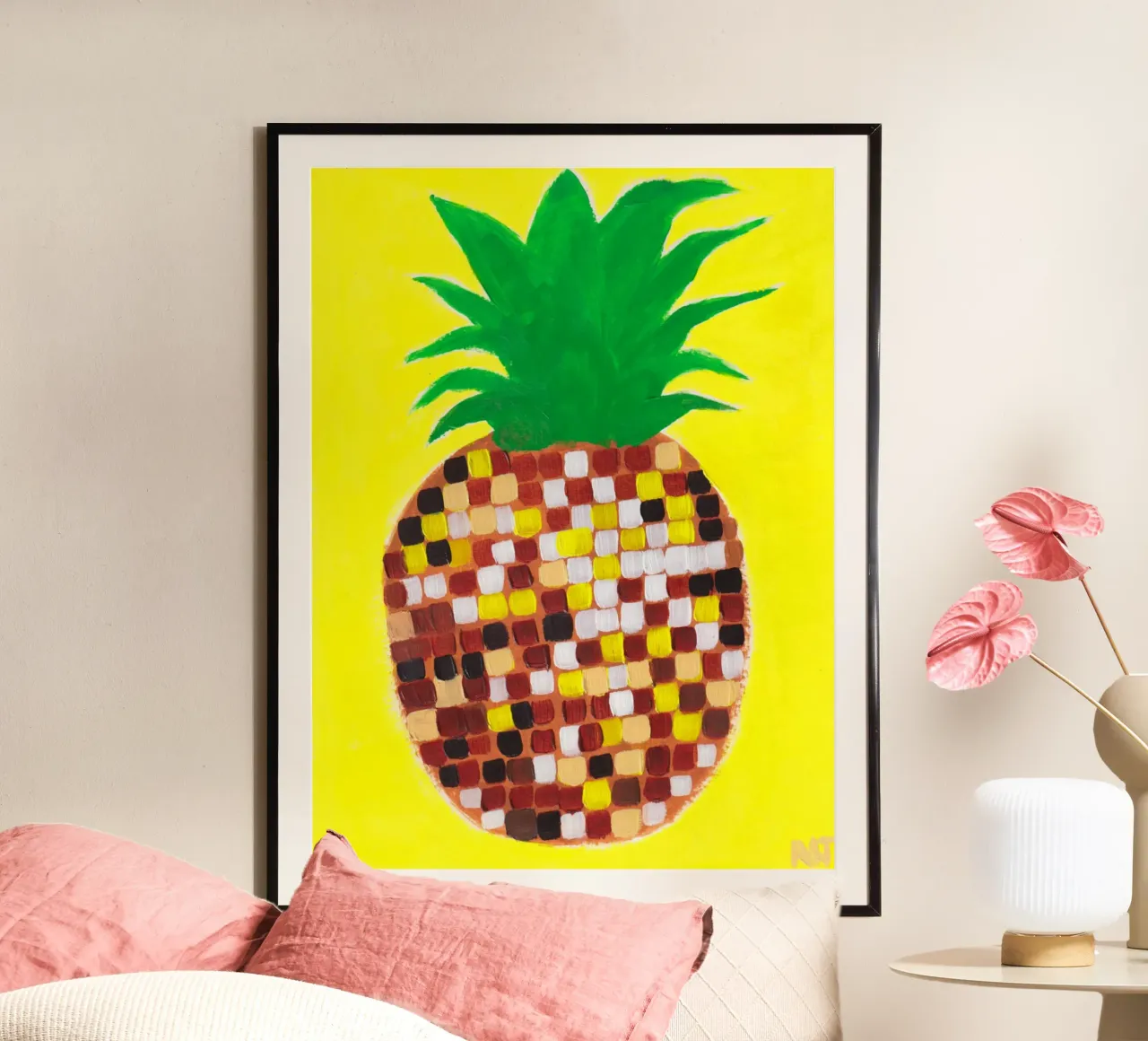 Disco Pineapple poster da Natasha Joseph