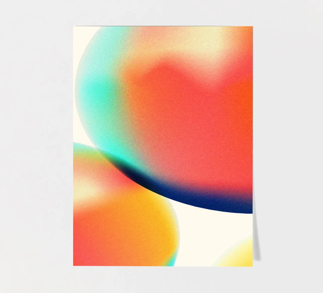 Traumkugeln - Abstrakte Gradient Bubble Art Stickerbogen von showmemars