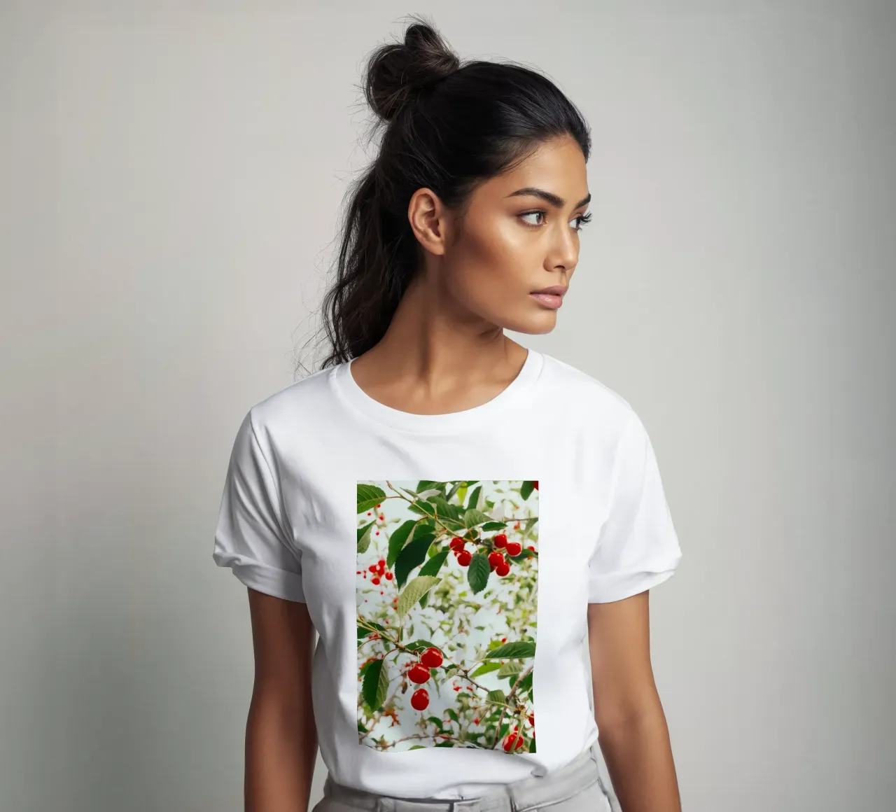 Kirschen rot T-Shirt von Earthly Visions