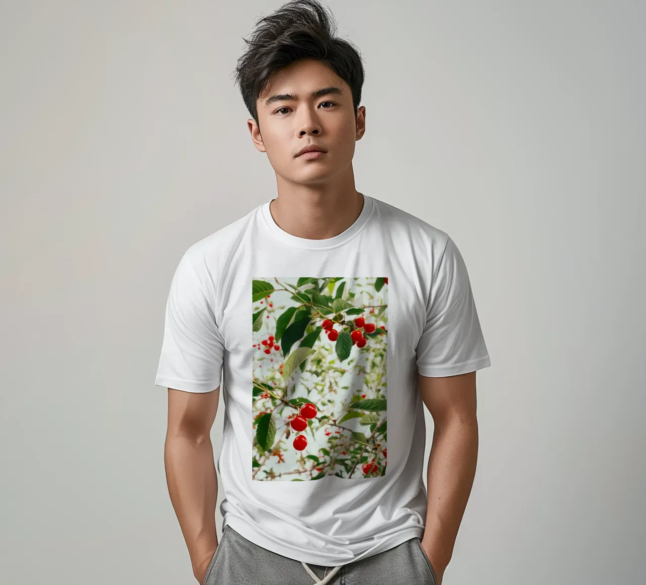 Kirschen rot T-Shirt von Earthly Visions