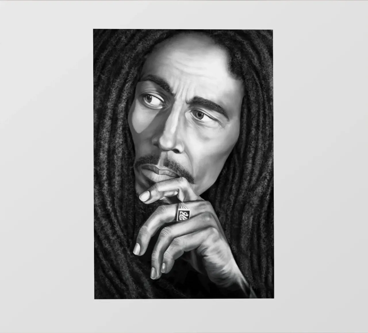 Bob Marley BW telo in pvc da nicol shop