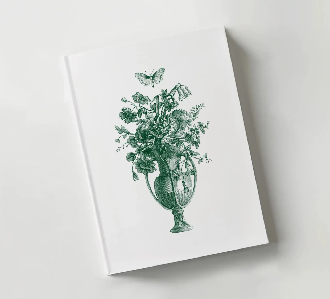 vintage and butterfly bouquet notebook by morphinaeblue