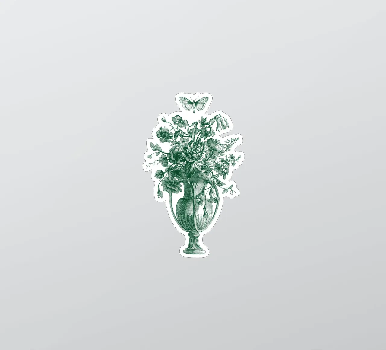 vintage and butterfly bouquet sticker by morphinaeblue