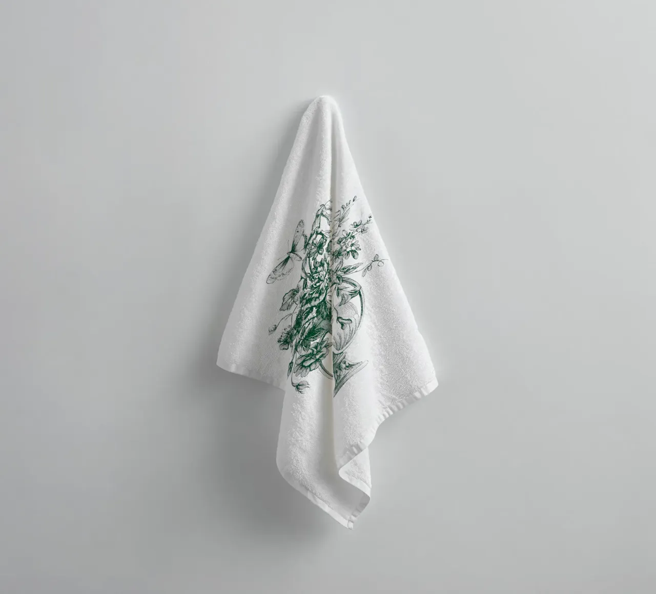 vintage and butterfly bouquet towel by morphinaeblue