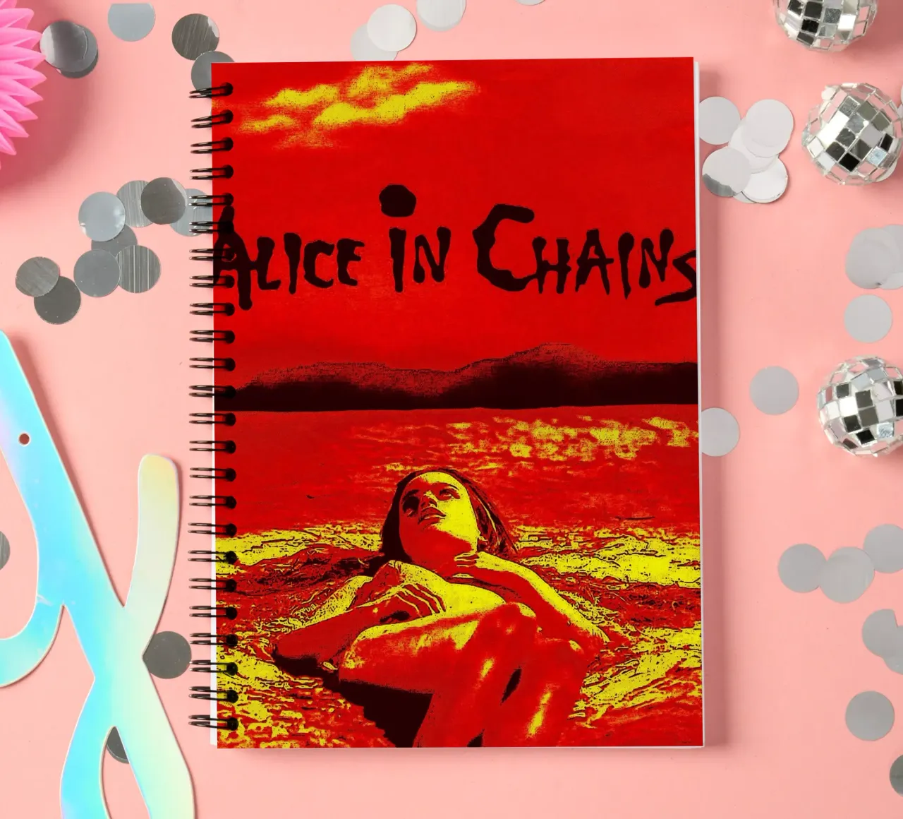 Alice in Chains spiral notebook by vanhesling