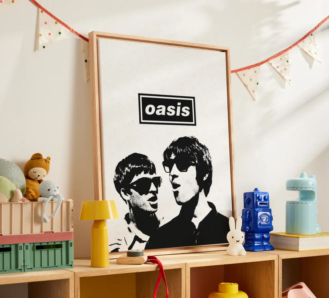 arte della banda degli oasis tela da vanhesling