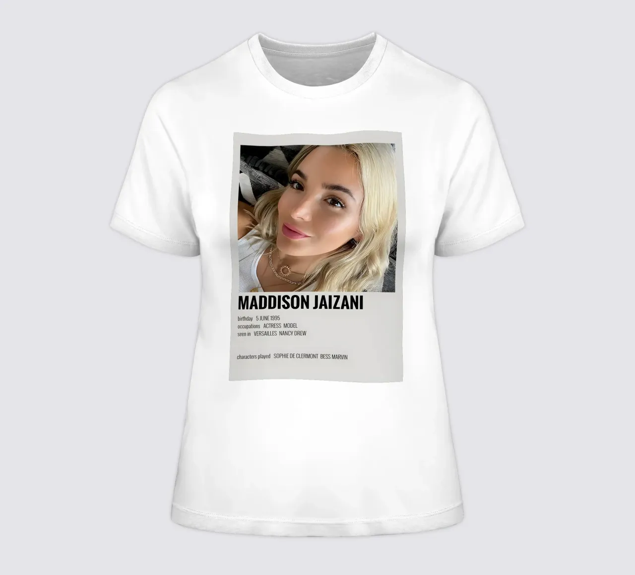 MADDISON JAIZANI women's fitted t-shirt by MVFminimalist