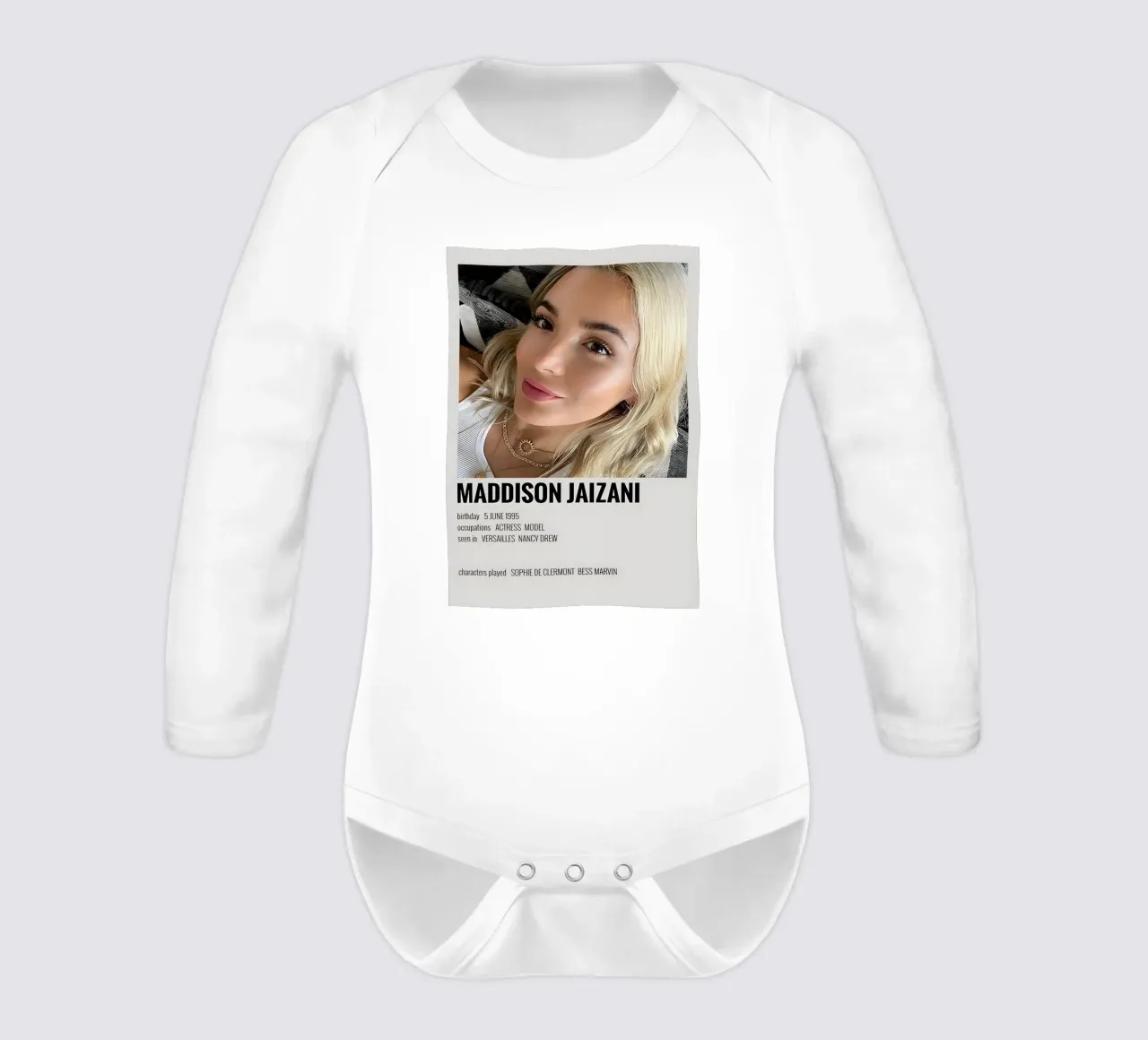 MADDISON JAIZANI body neonato maniche lunghe da MVFminimalist