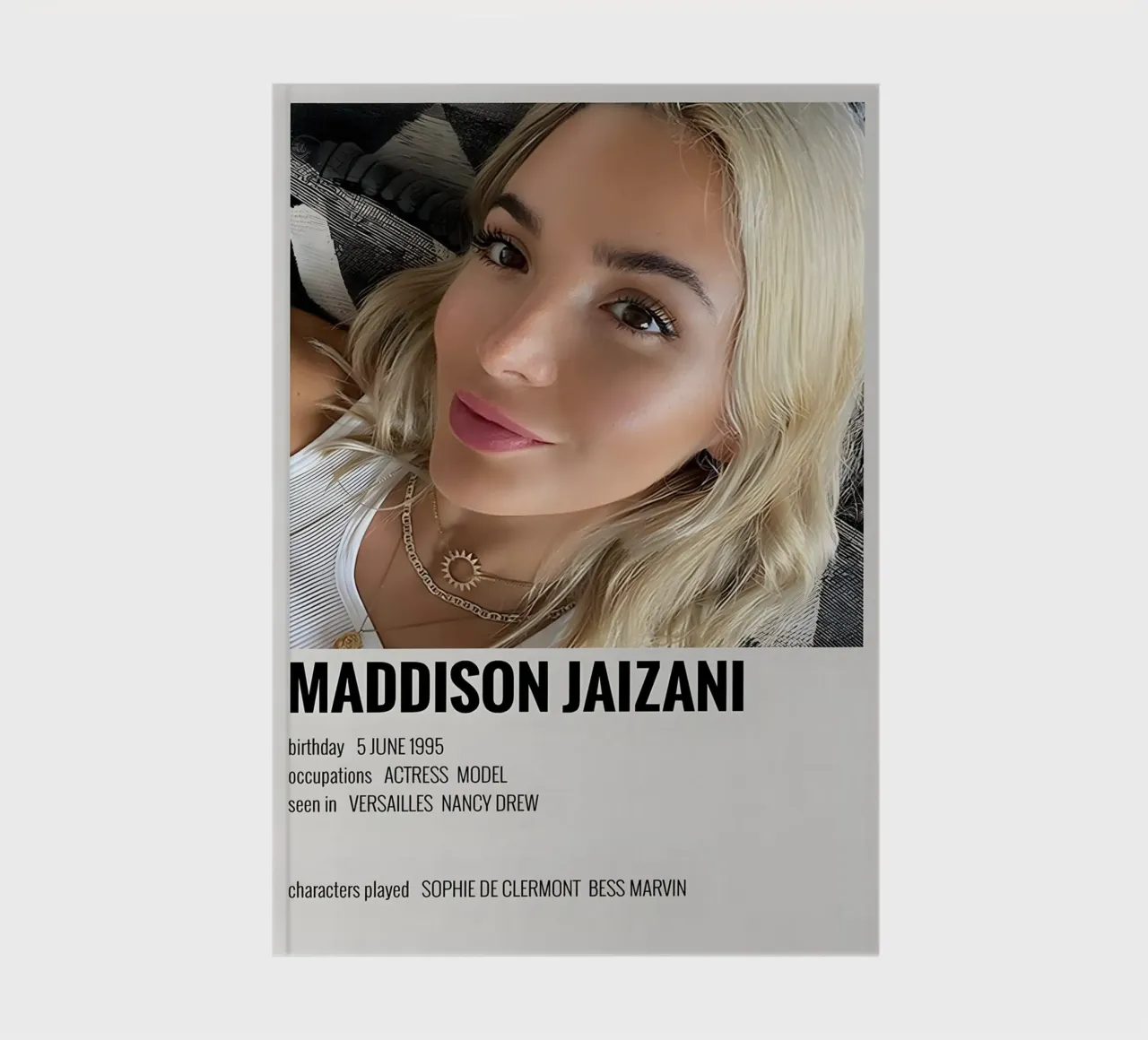 MADDISON JAIZANI notebook by MVFminimalist