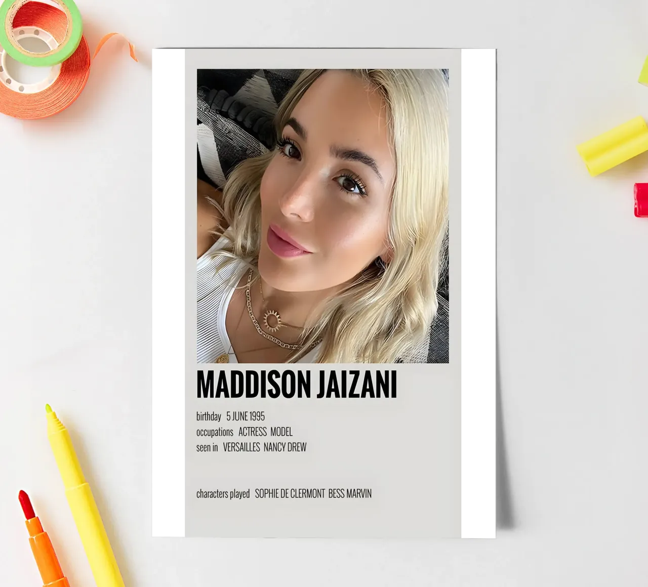 MADDISON JAIZANI foglio adesivo da MVFminimalist