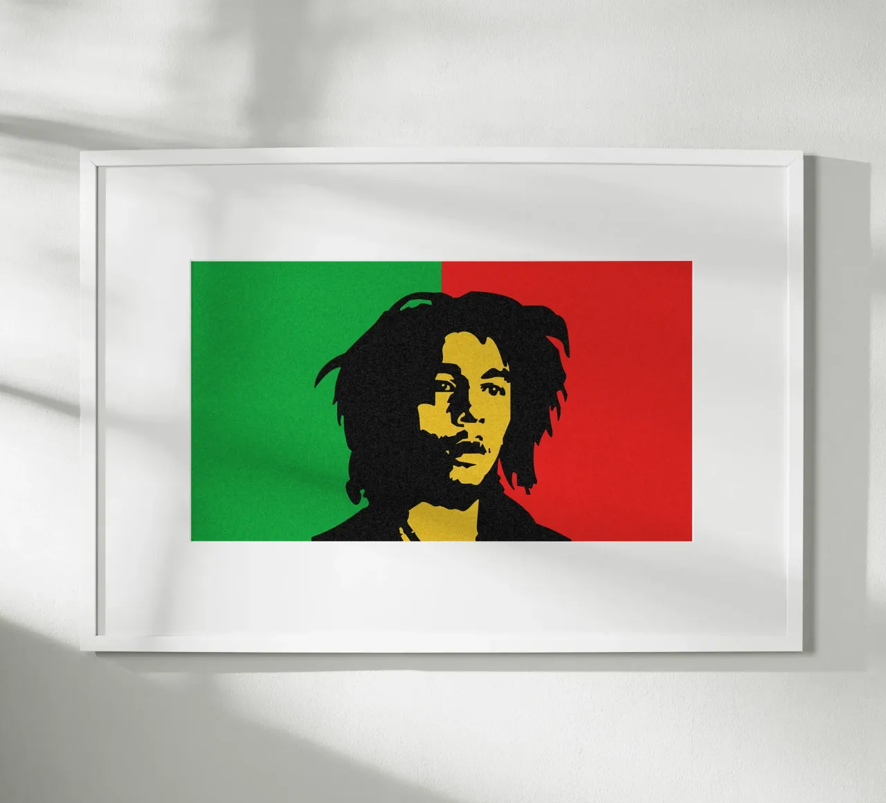 Bob Marley Art poster con telaio in alluminio da nicol shop
