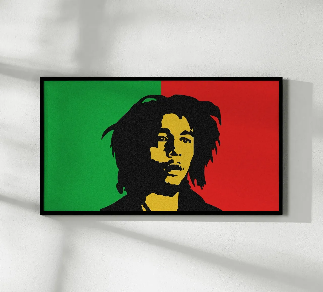 Bob Marley Art poster con telaio in alluminio da nicol shop