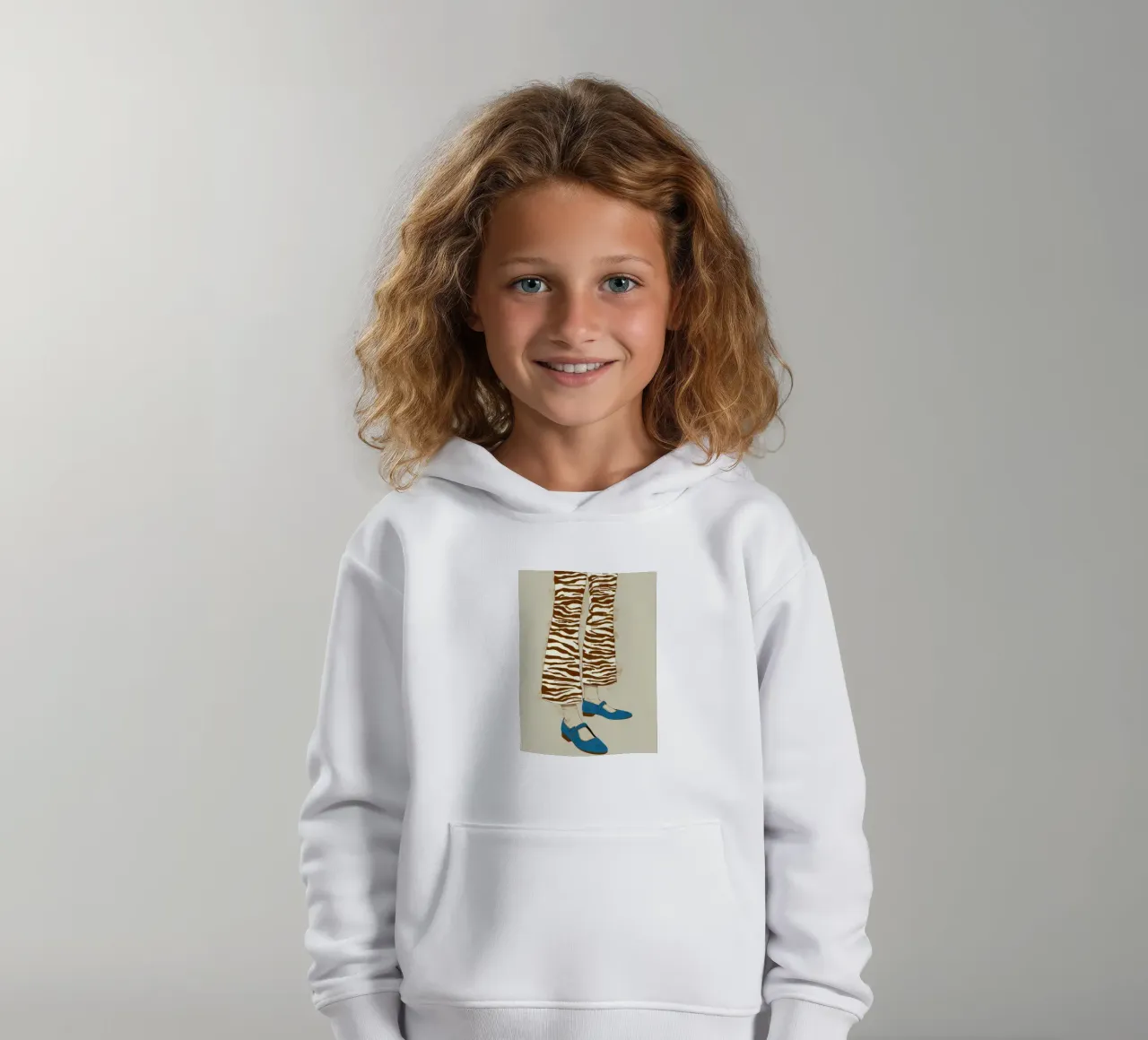 Zebra Stripe Stance kids hoodie by Peak Delusion