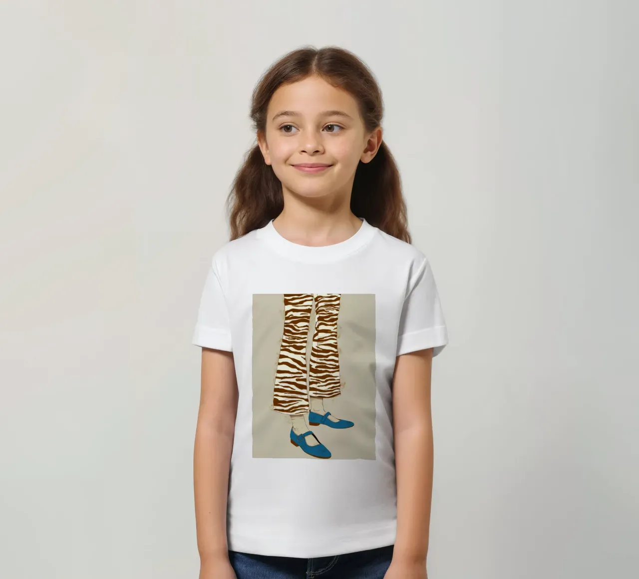 Zebra Stripe Stance kids t-shirt by Peak Delusion