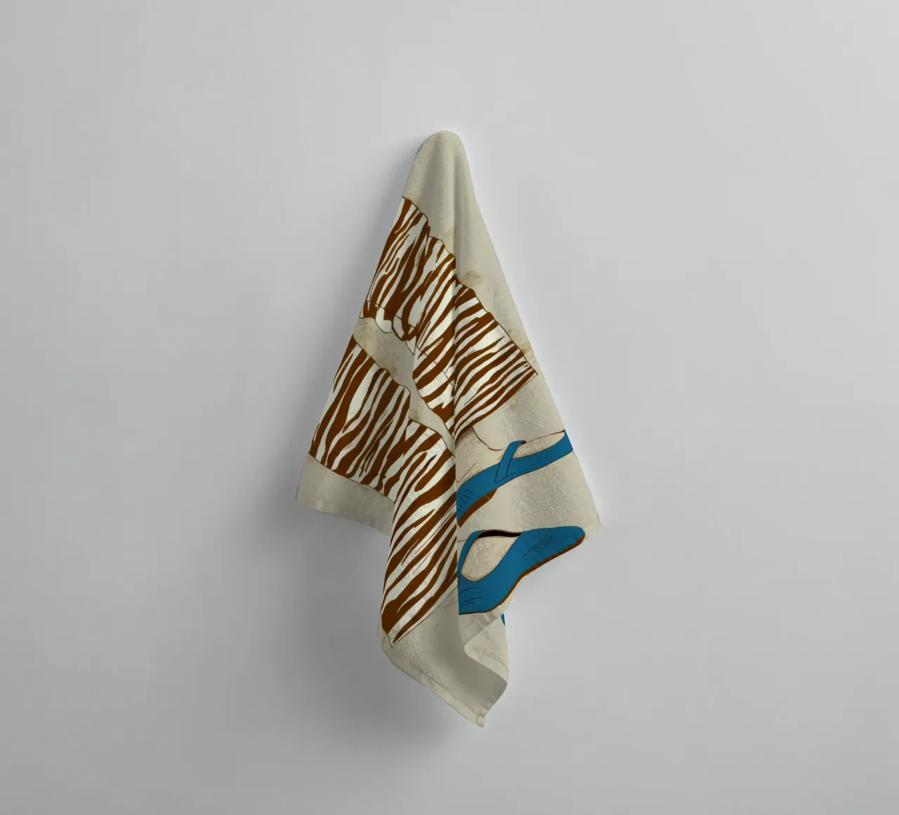 Zebra Stripe Stance towel by Peak Delusion