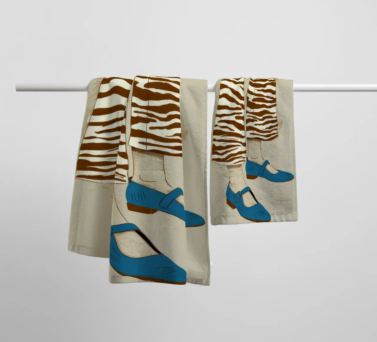 Zebra Stripe Stance towel by Peak Delusion