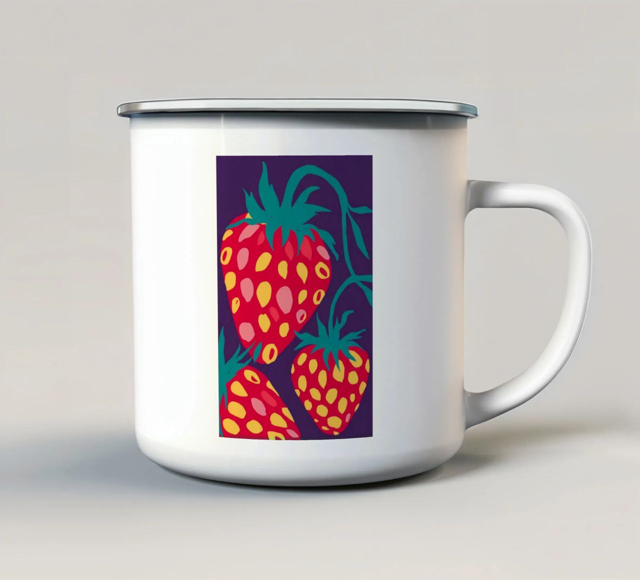 Fetta di papaya Stillness tazza in smalto da Peak Delusion