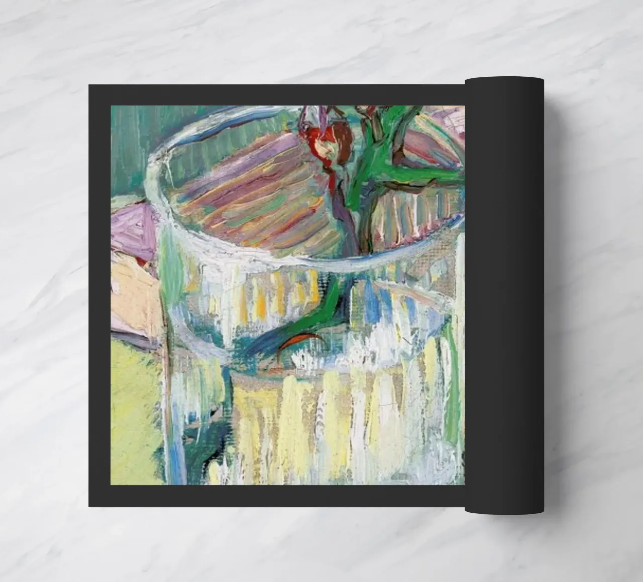 van Gogh  - Blossoming Almond Branch in a Glass with a Book zerbino da ARTOTHEK
