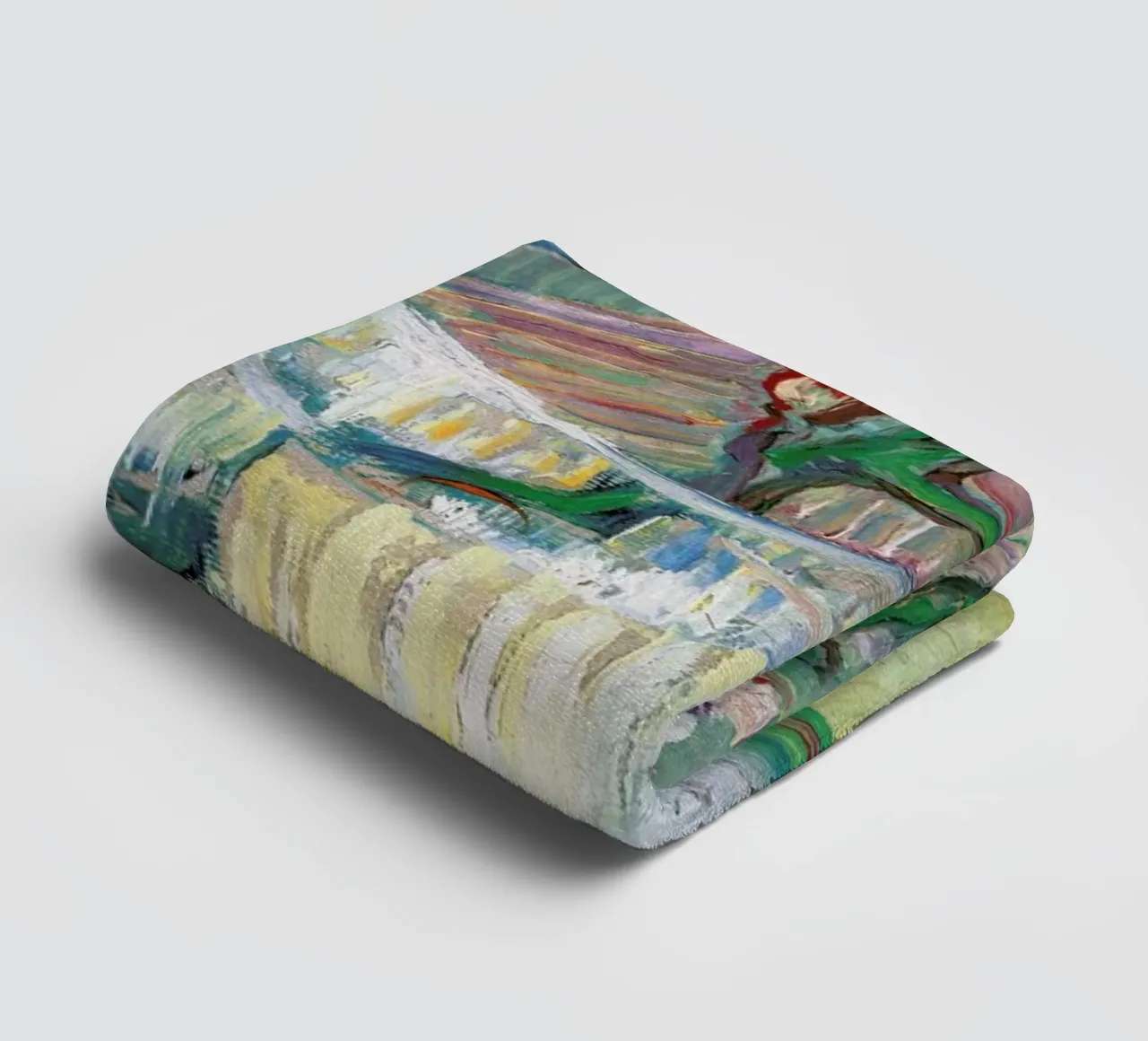 van Gogh  - Blossoming Almond Branch in a Glass with a Book asciugamano da bagno da ARTOTHEK