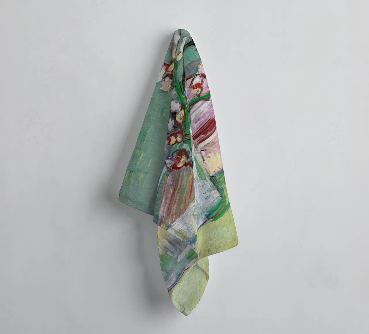 van Gogh  - Blossoming Almond Branch in a Glass with a Book asciugamano da bagno da ARTOTHEK