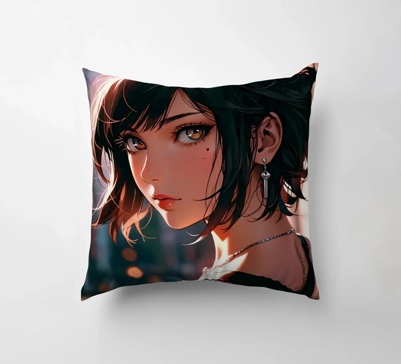 beautiful anime women decorative cushion by van hellen