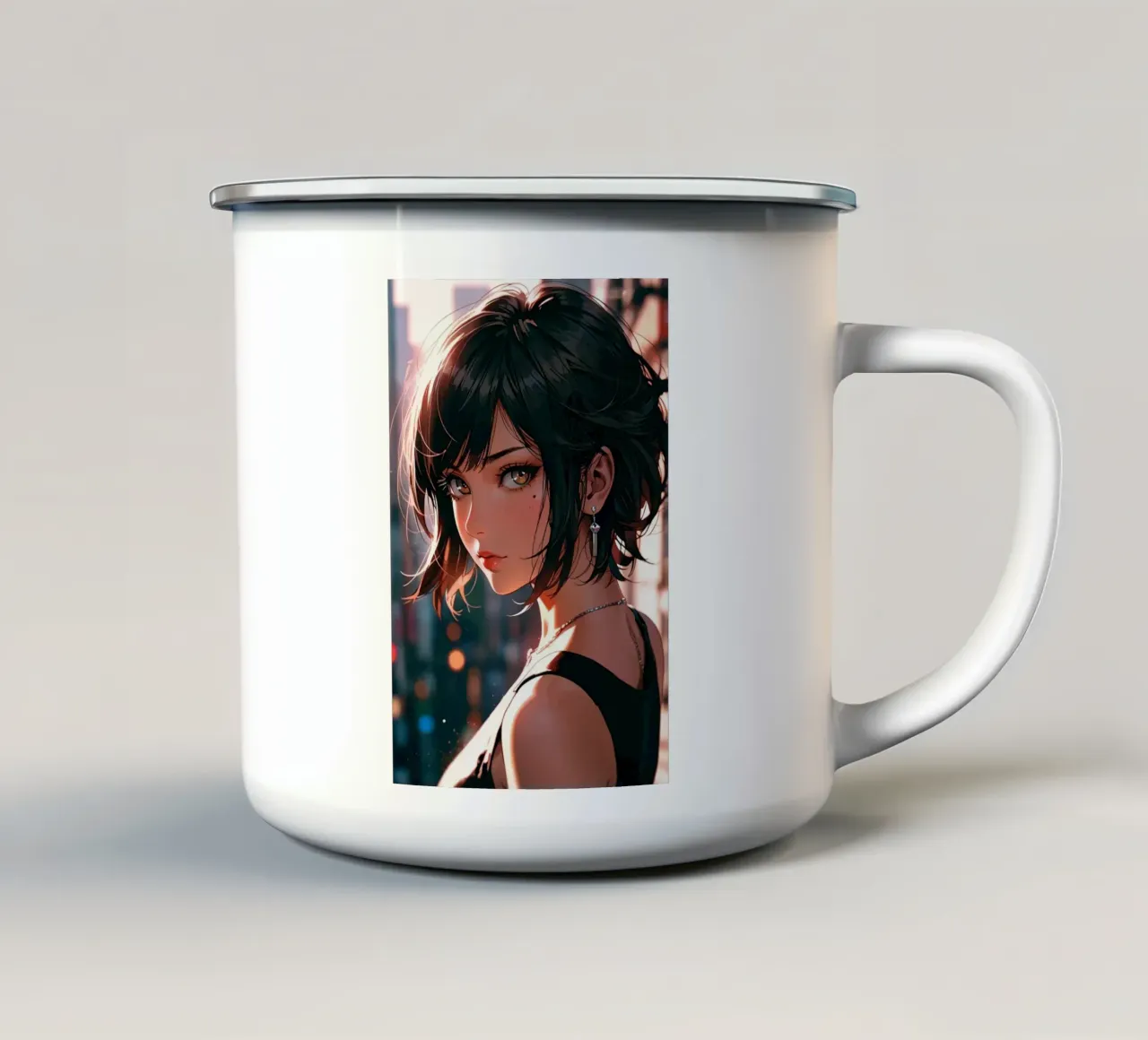belle donne anime tazza in smalto da van hellen