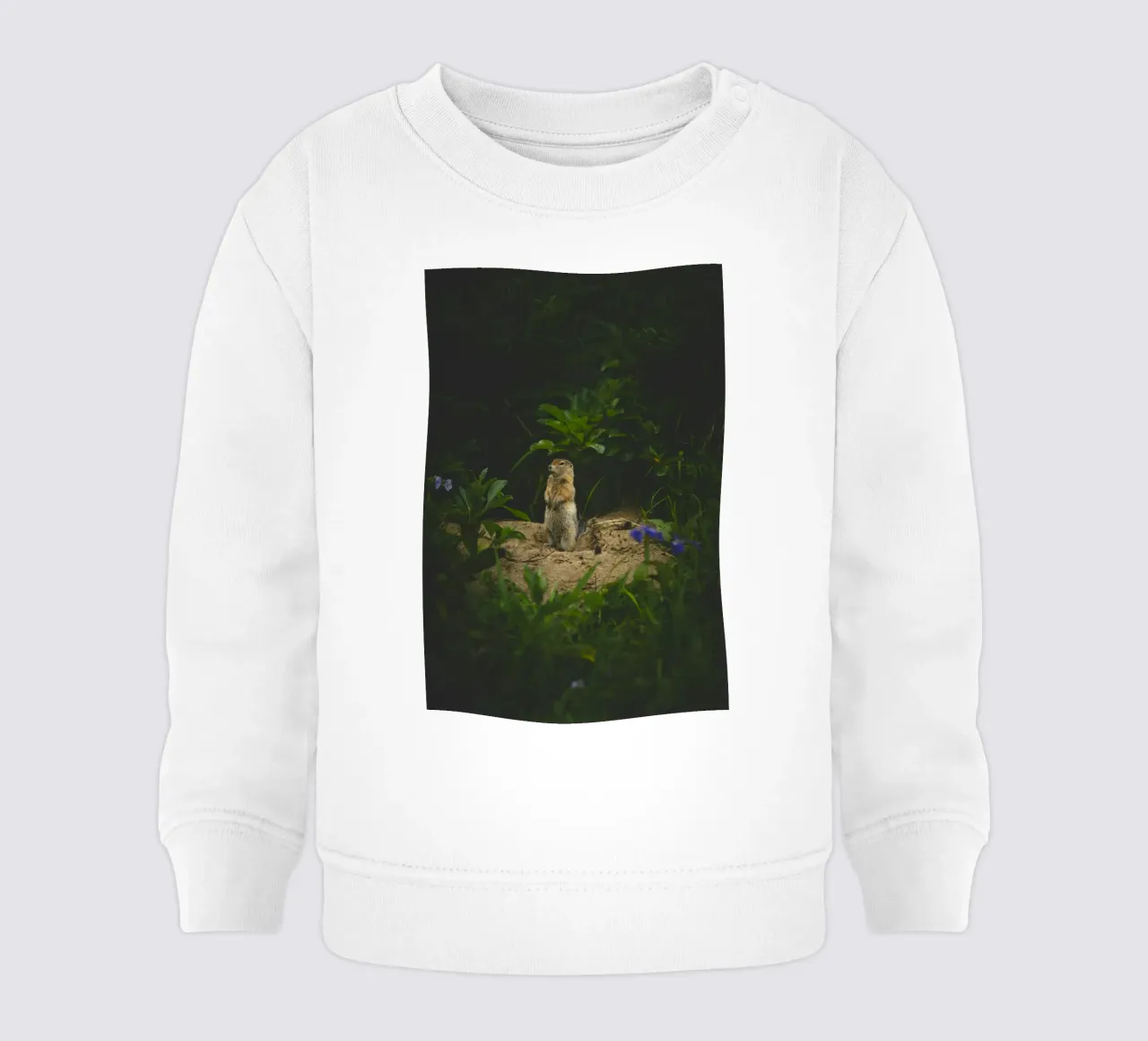 scoiattolo selvatico felpa neonato da Earthly Visions