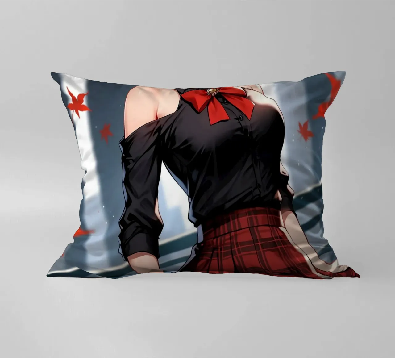 beautiful anime women decorative cushion by van hellen