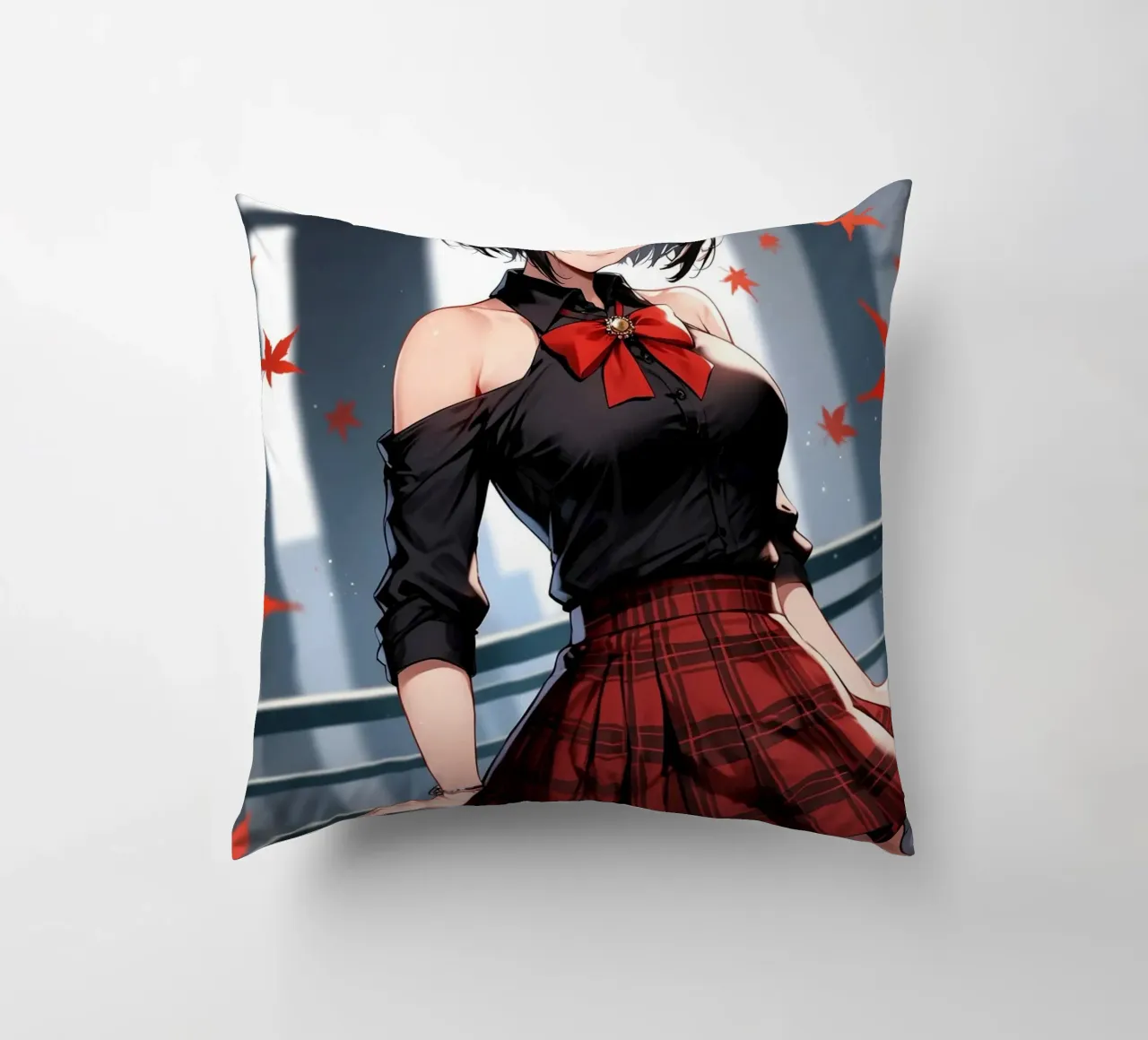 beautiful anime women decorative cushion by van hellen
