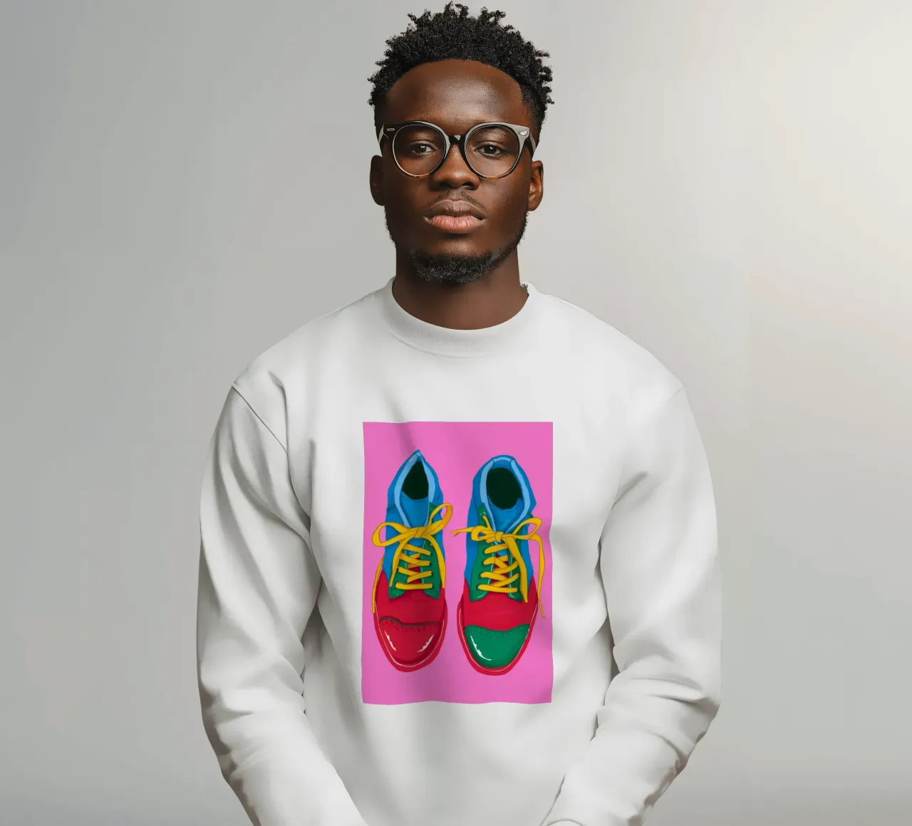 Sneaker Pop colorate felpa da Peak Delusion