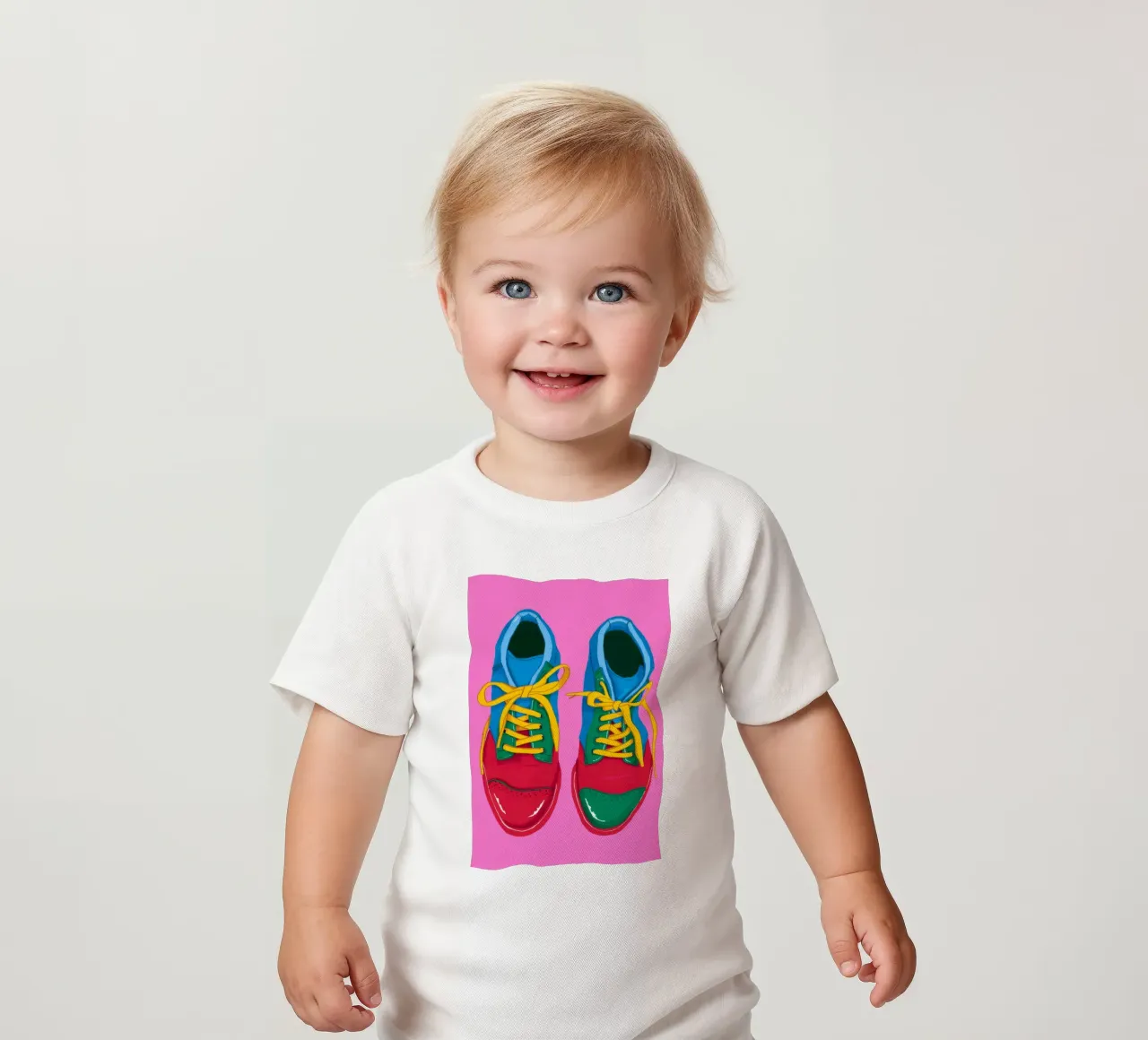 Sneaker Pop colorate maglietta neonato da Peak Delusion
