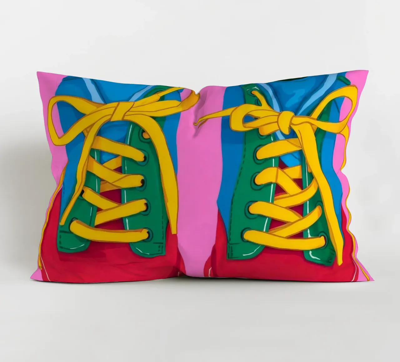 Sneaker Pop colorate cuscino da Peak Delusion
