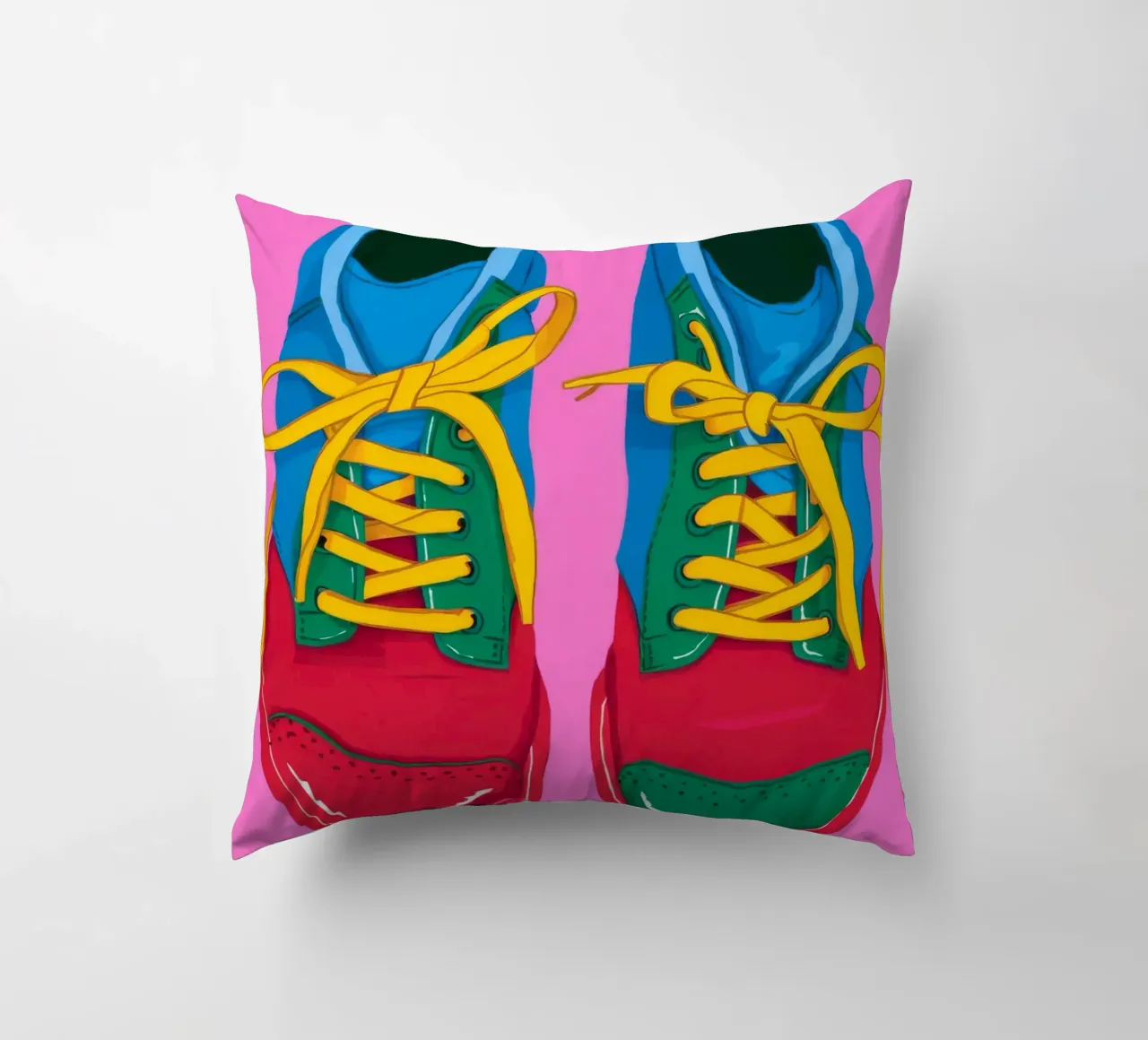 Sneaker Pop colorate cuscino da Peak Delusion