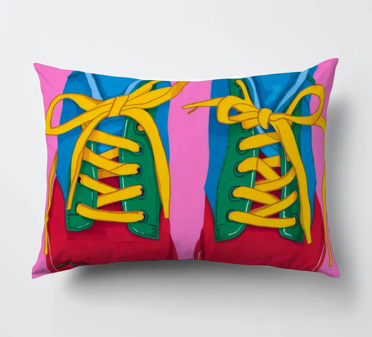 Sneaker Pop colorate cuscino da Peak Delusion