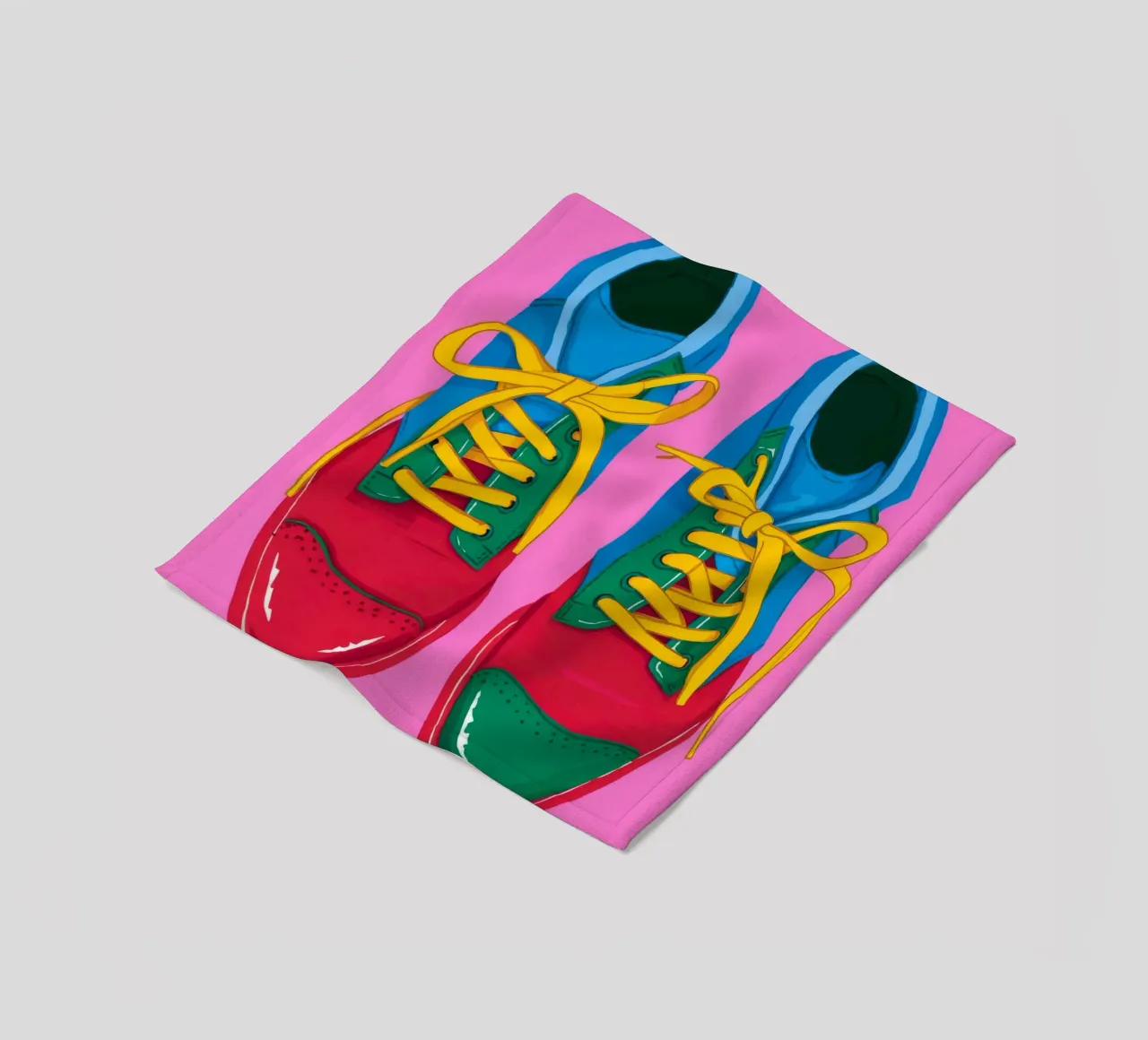 Sneaker Pop colorate coperta in pile da Peak Delusion